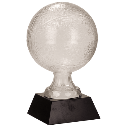 Glass Sports Ball with Marble Base