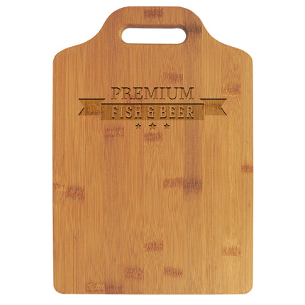 13" x 9" Bamboo Cutting Board with Handle