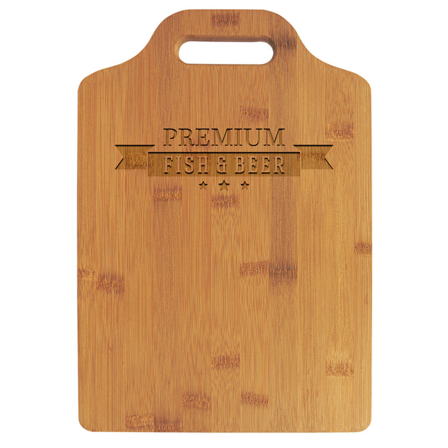 13" x 9" Bamboo Cutting Board with Handle