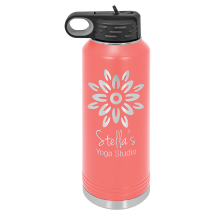 40 0z. Water Bottle W/ Flip top