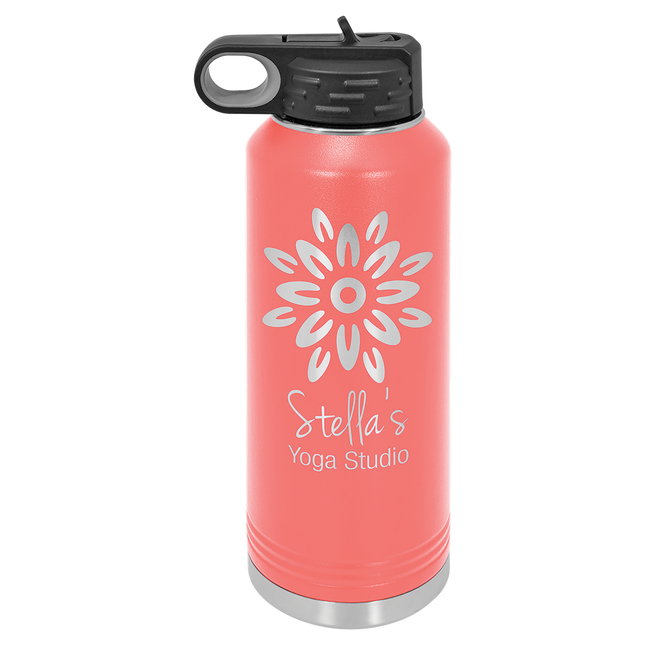 40 0z. Water Bottle W/ Flip top