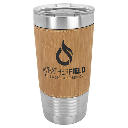 20 oz. Leatherette Tumbler W/ Slide Top