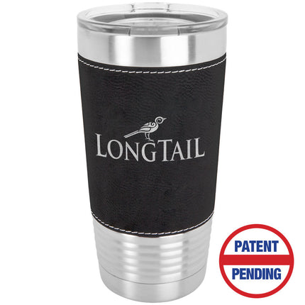 20 oz. Leatherette Tumbler W/ Slide Top