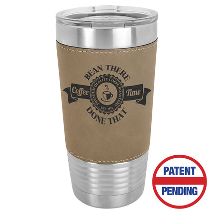 20 oz. Leatherette Tumbler W/ Slide Top