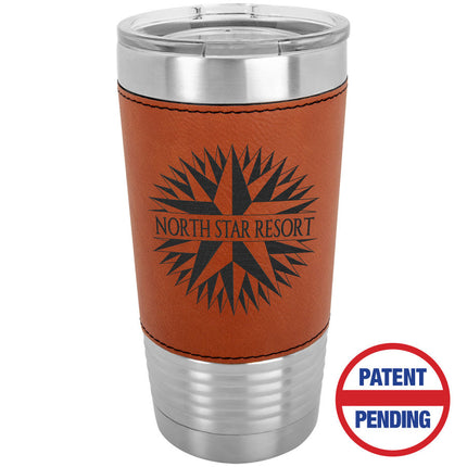 20 oz. Leatherette Tumbler W/ Slide Top