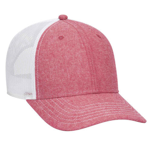 6 Panel Low Profile Mesh Back Trucker Hat: Style#83-1279