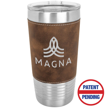 20 oz. Leatherette Tumbler W/ Slide Top