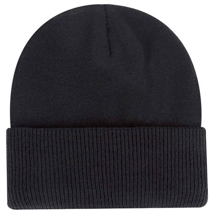 12" Classic Knit Beanie w/ Inside Fleece Lining & Rib Knit Cuff