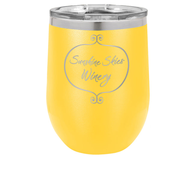 12 oz. Stemless Wine tumbler W/ Slide Top